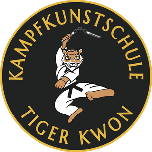 Markantes Logo der Kampfkunstschule Tiger Kwon
