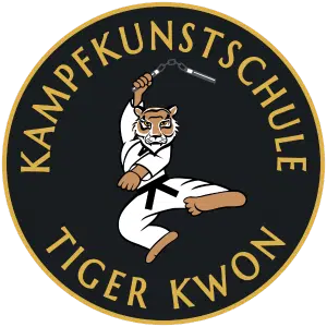 Markantes Logo der Kampfkunstschule Tiger Kwon