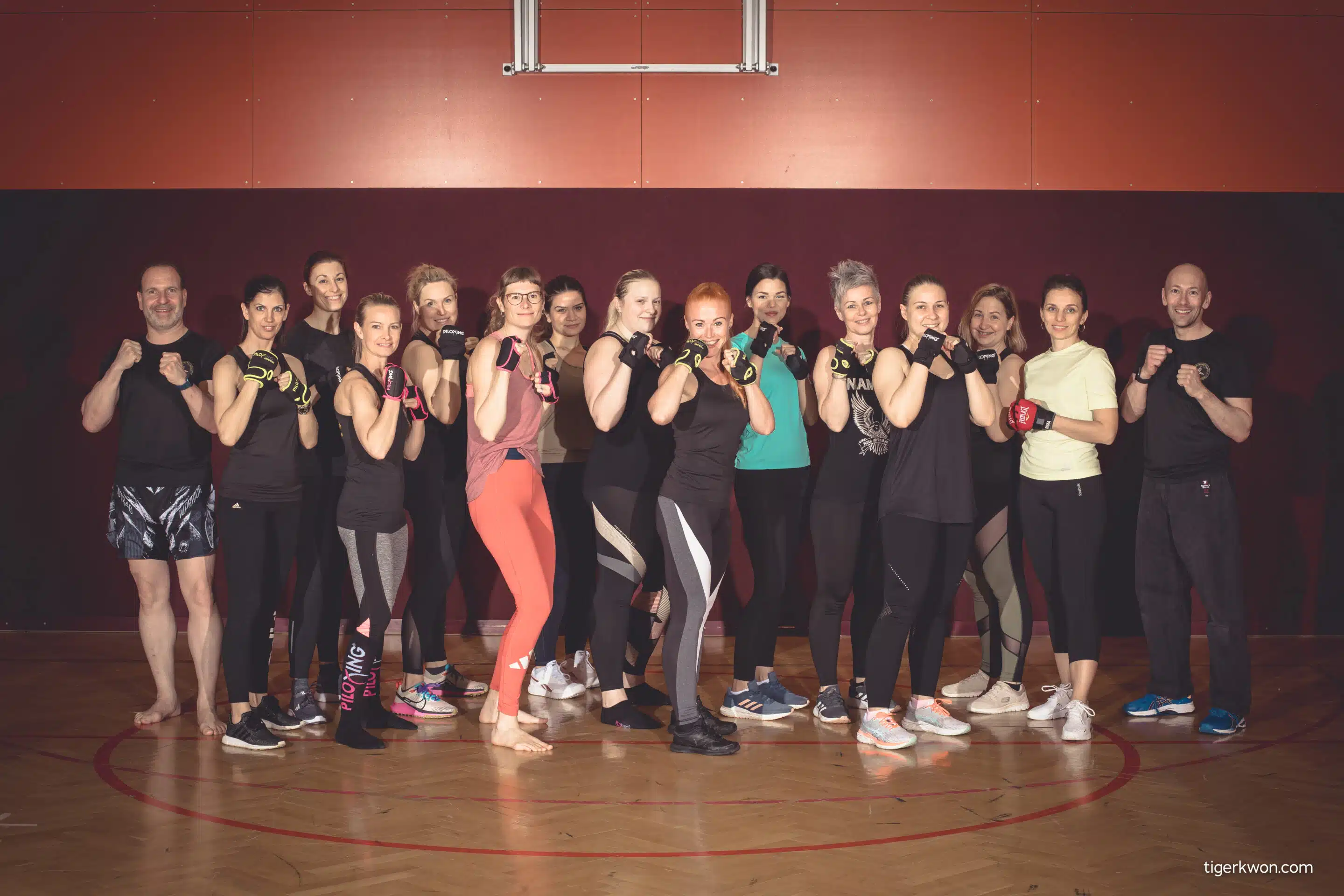 Piloxing Gruppenfoto motivierend